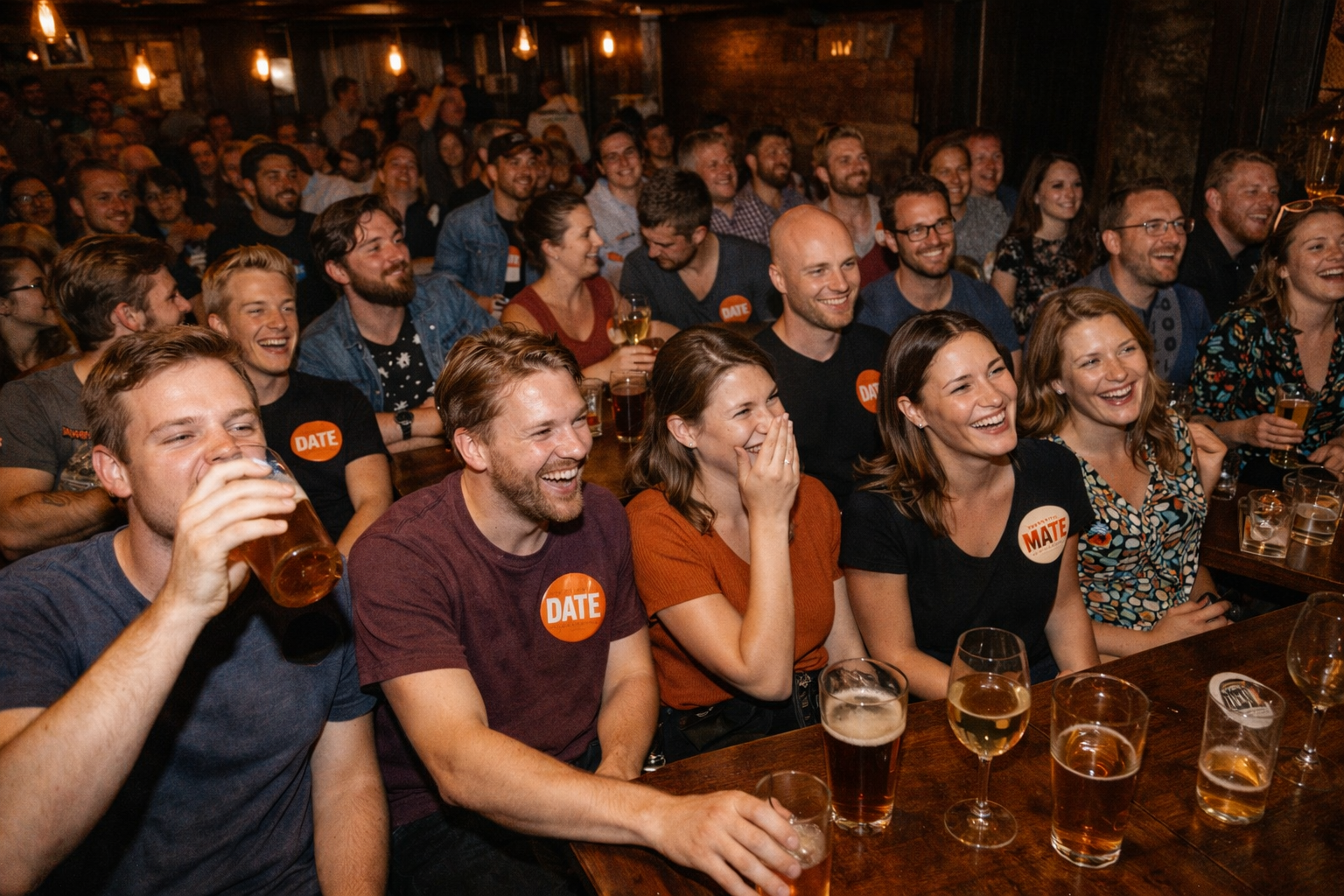 Crowd at a Date My Mate event